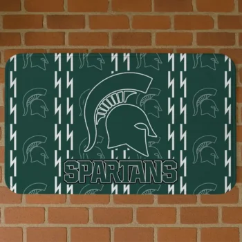 Michigan State Spartans Bolt Row Green Doormat