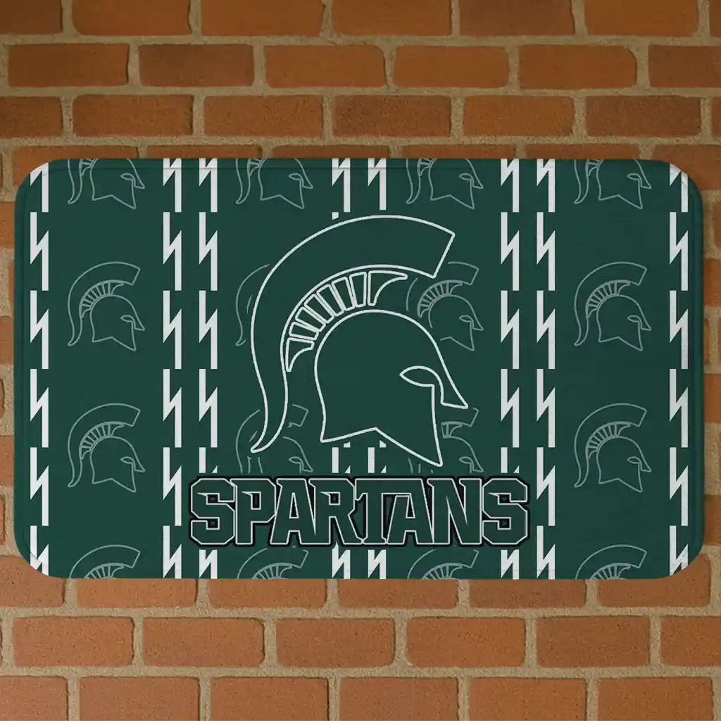 michigan-state-spartans-bolt-row-green-doormat-best-selling.webp michigan state spartans bolt row green doormat best selling
