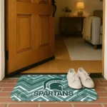 michigan-state-spartans-chevron-geometrics-green-doormat-best-selling.webp