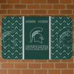 Michigan State Spartans Chevron Stack Green Doormat