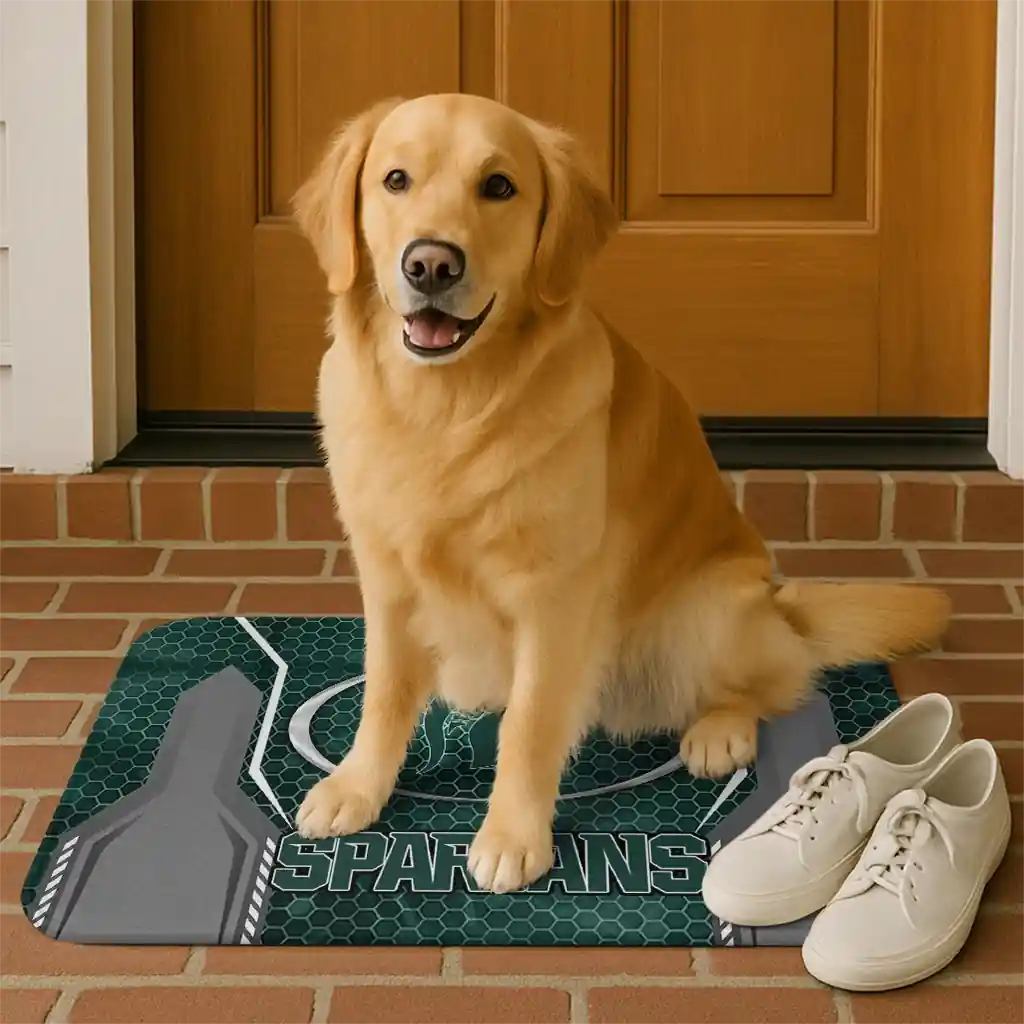 michigan-state-spartans-hexagon-oval-green-doormat-high-quality.webp