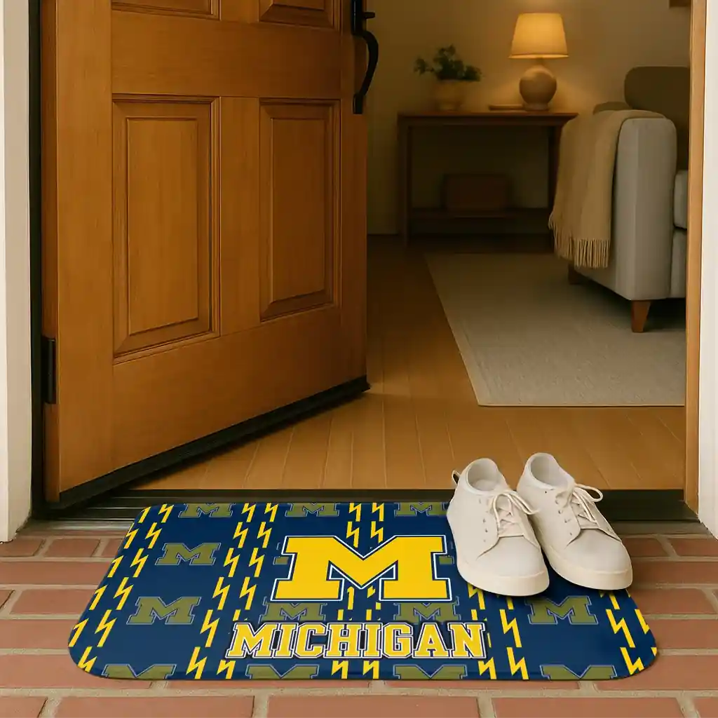 michigan-wolverines-bolt-row-blue-doormat-fashion-forward.webp