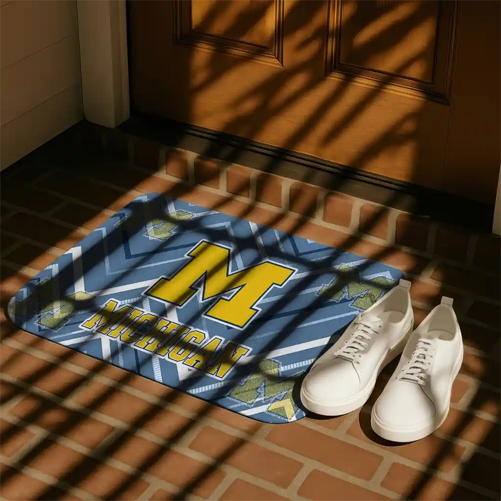 michigan-wolverines-chevron-geometrics-blue-doormat-trendy.webp