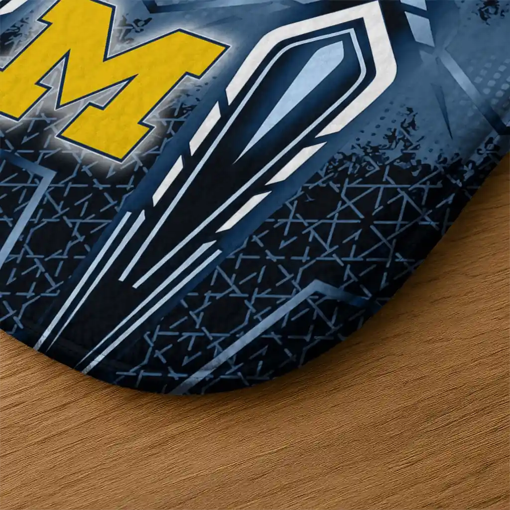 michigan-wolverines-graphic-stripes-blue-doormat-latest-model.webp