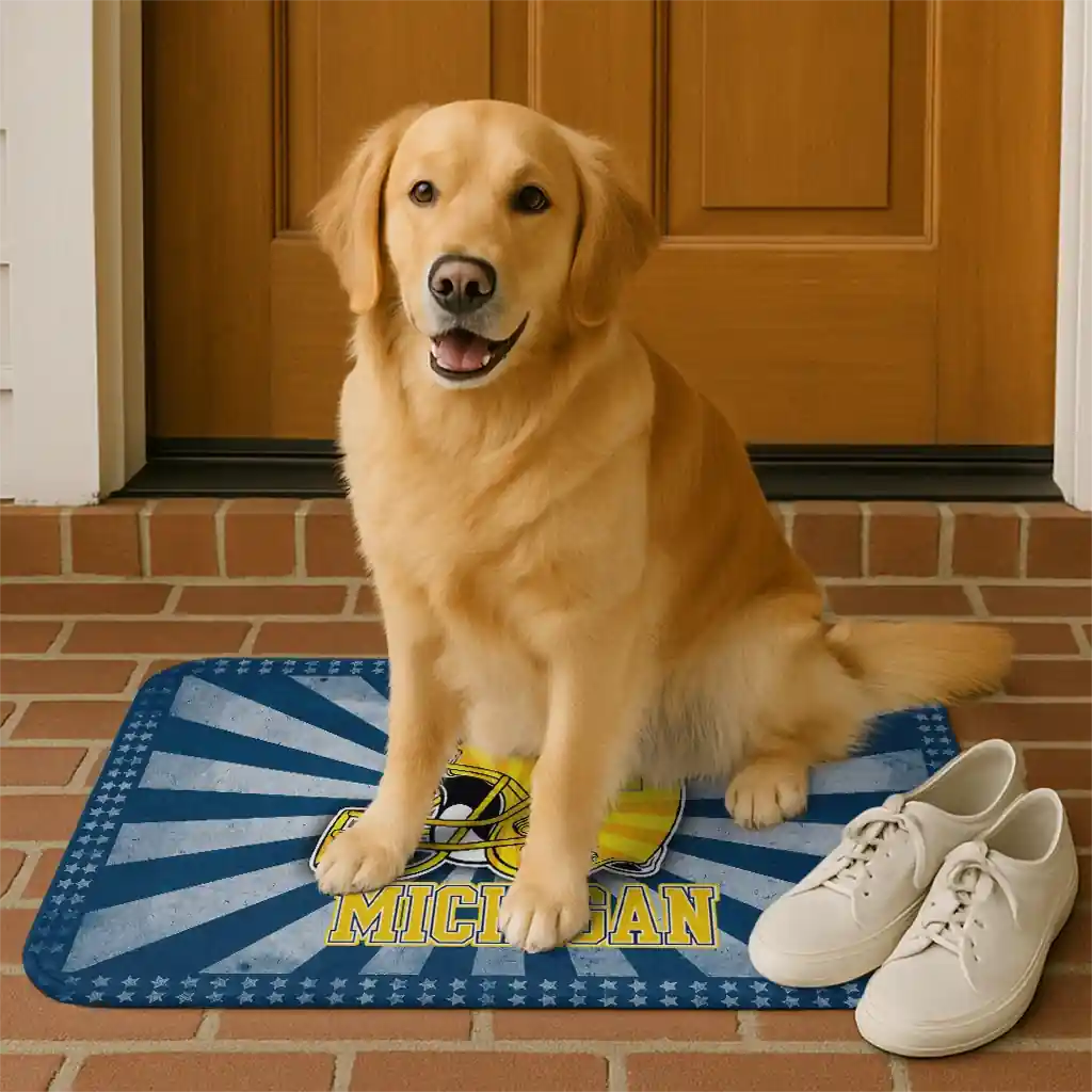 michigan-wolverines-helmet-centerpiece-blue-doormat-high-quality.webp