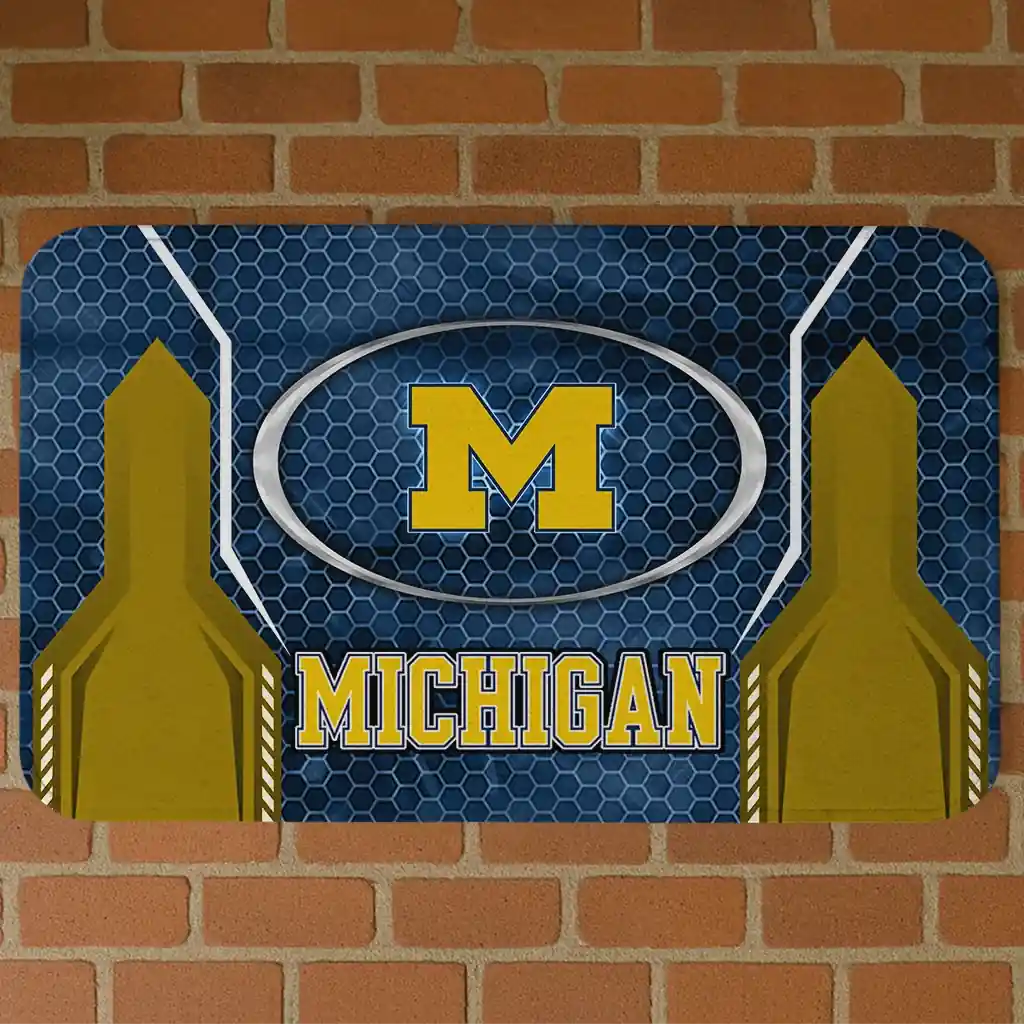 michigan-wolverines-hexagon-oval-blue-doormat-best-selling.webp michigan wolverines hexagon oval blue doormat best selling