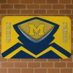 michigan-wolverines-ninja-mesh-blue-doormat-best-selling.webp