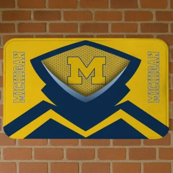 Michigan Wolverines Ninja Mesh Blue Doormat