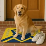 michigan-wolverines-ninja-mesh-blue-doormat-best-selling.webp