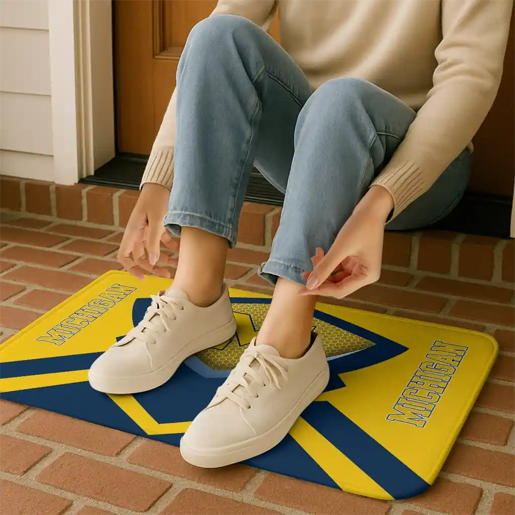 michigan-wolverines-ninja-mesh-blue-doormat-top-rated.webp