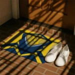 michigan-wolverines-ninja-mesh-blue-doormat-best-selling.webp
