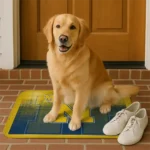 michigan-wolverines-pixel-blur-blue-doormat-best-selling.webp