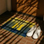 michigan-wolverines-pixel-blur-blue-doormat-best-selling.webp