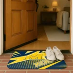 michigan-wolverines-sharp-flash-blue-doormat-best-selling.webp