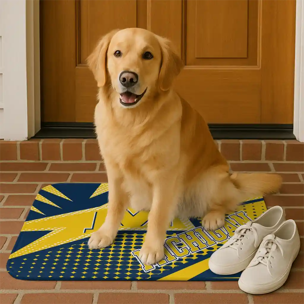 michigan-wolverines-sharp-flash-blue-doormat-high-quality.webp