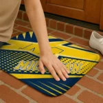 michigan-wolverines-sharp-flash-blue-doormat-best-selling.webp