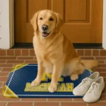michigan-wolverines-silver-halftone-blue-doormat-best-selling.webp