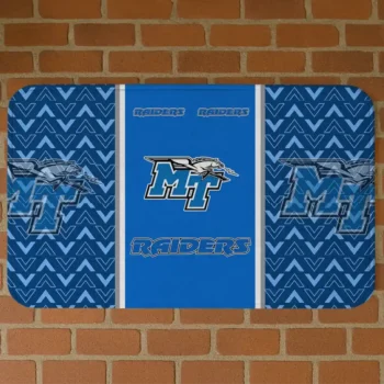 Middle Tennessee Blue Raiders Chevron Stack Blue Doormat