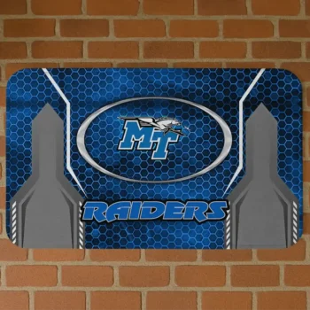 Middle Tennessee Blue Raiders Hexagon Oval Blue Doormat