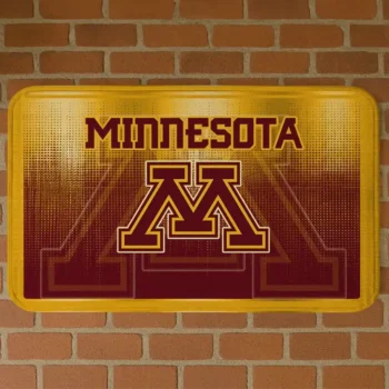 Minnesota Golden Gophers Pixel Blur Maroon Doormat