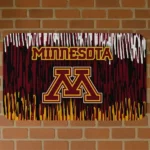 Minnesota Golden Gophers Vertical Flow Maroon Doormat