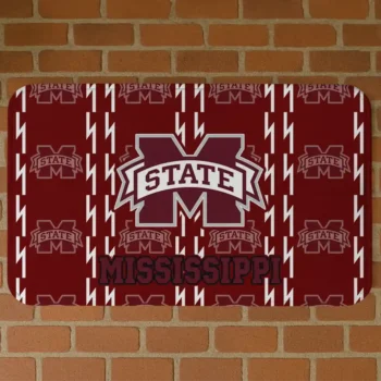 Mississippi State Bulldogs Bolt Row Maroon Doormat