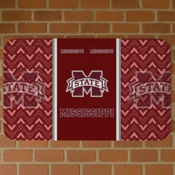 Mississippi State Bulldogs Chevron Stack Maroon Doormat