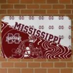 Mississippi State Bulldogs Football Pride Maroon Doormat
