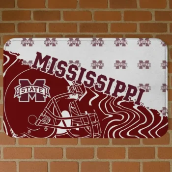 Mississippi State Bulldogs Football Pride Maroon Doormat