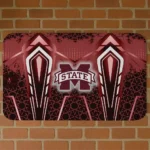 Mississippi State Bulldogs Graphic Stripes Maroon Doormat