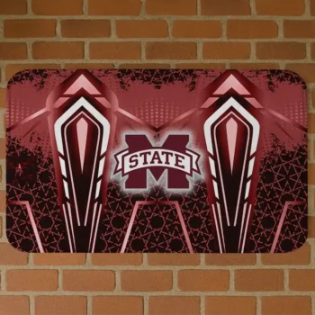 Mississippi State Bulldogs Graphic Stripes Maroon Doormat