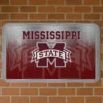 Mississippi State Bulldogs Pixel Blur Maroon Doormat
