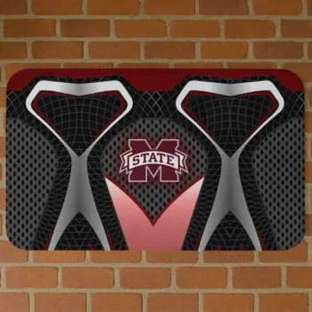 Mississippi State Bulldogs Torso Pattern White Crocs Doormat