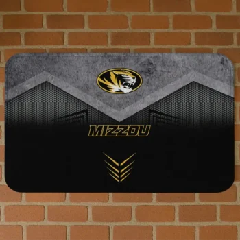 Missouri Tigers Chevron Points Black Doormat