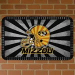 Missouri Tigers Helmet Centerpiece Black Doormat