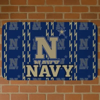 Navy Midshipmen Bolt Row Blue Doormat