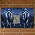 Navy Midshipmen Graphic Stripes Blue Doormat