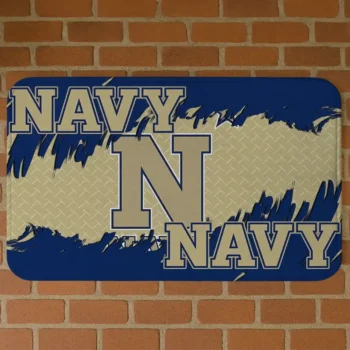 Navy Midshipmen Plate Rip Blue Doormat