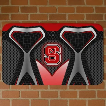 NC State Wolfpack Torso Pattern Black Crocs Doormat
