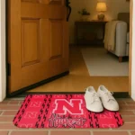 nebraska-cornhuskers-bolt-row-red-doormat-best-selling.webp