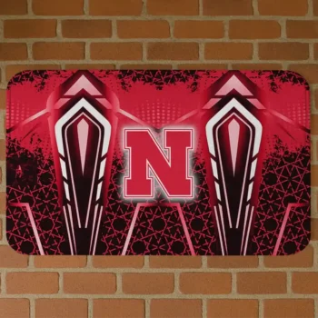 Nebraska Cornhuskers Graphic Stripes Red Doormat