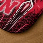 nebraska-cornhuskers-graphic-stripes-red-doormat-best-selling.webp