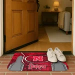 nebraska-cornhuskers-hexagon-oval-red-doormat-best-selling.webp