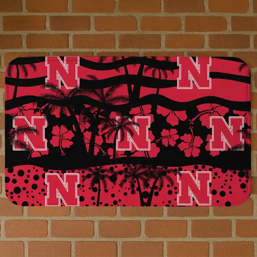 nebraska-cornhuskers-palm-silhouette-red-black-doormat-best-selling.webp nebraska cornhuskers palm silhouette red black doormat best selling