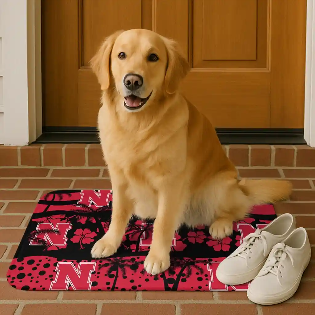nebraska-cornhuskers-palm-silhouette-red-black-doormat-high-quality.webp
