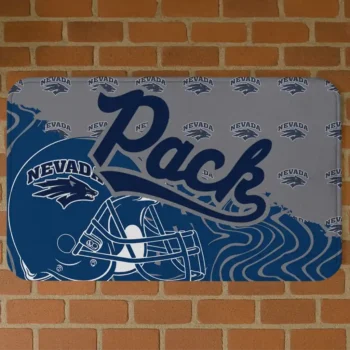 Nevada Wolf Pack Football Pride Blue Doormat