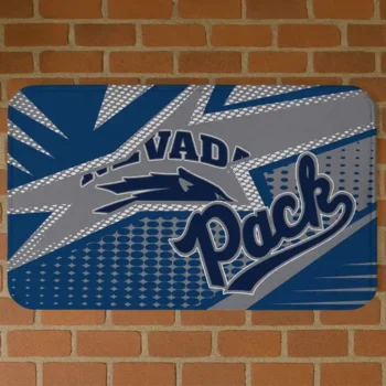 Nevada Wolf Pack Sharp Flash Blue Doormat