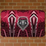 New Mexico Lobos Graphic Stripes Red Doormat