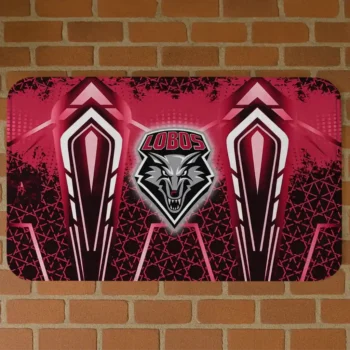 New Mexico Lobos Graphic Stripes Red Doormat