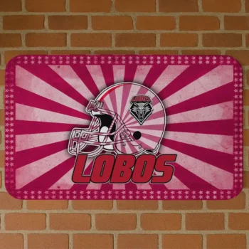 New Mexico Lobos Helmet Centerpiece Red Doormat